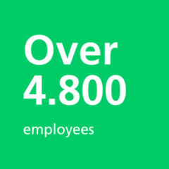 Over 4.800 employees