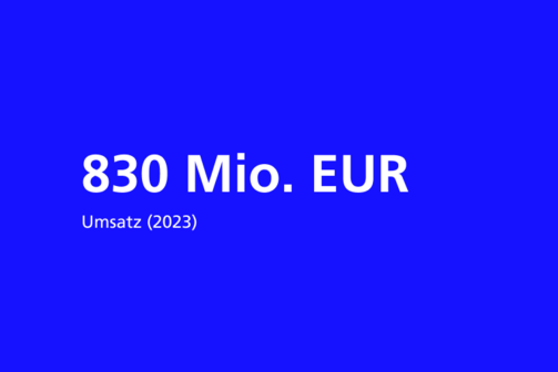 830 Mio. EUR Umsatz (2023)